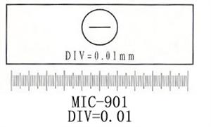 Microscope reticle glass