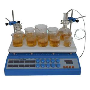 CTB10 Intelligent Digital Display Ceramic Top 10-point Hotplate stirrer ,Up to 350 degree, 1400rpm