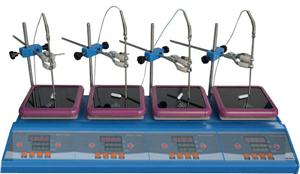 CMTS4 Intelligent Digital 4-position Magnetic stirrer ceramic top ,0~2000rpm