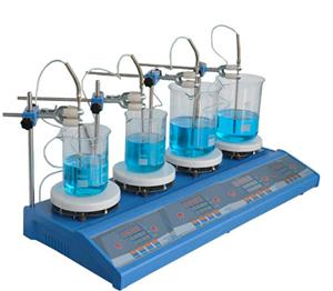 CMTL Intelligent Digital 4-position Magnetic stirrer ceramic top ,0~2000rpm
